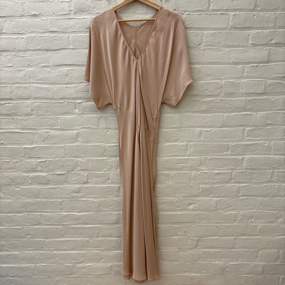 & Other‎ Stories || Seamed Paneled Bias Dress Blush Medium NWT - Picture 4 of 12